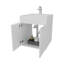 Meuble-lavabo blanc avec deux portes-1448135973