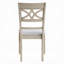 Ensemble de 2 chaises de salle à manger à finition antique