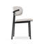 Linen Upholstered Upholstered Back Side Chair-1977670444