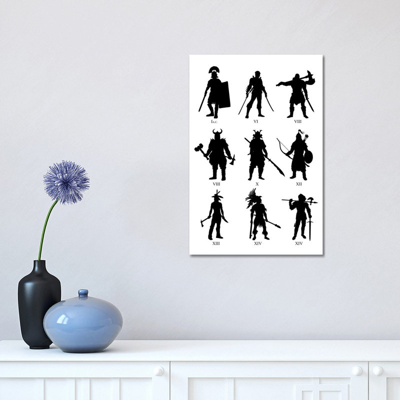 History of Warriors 1 Piece Wrapped Canvas Wall Art, 45.72cm H x 30.48cm W x 1.91cm D