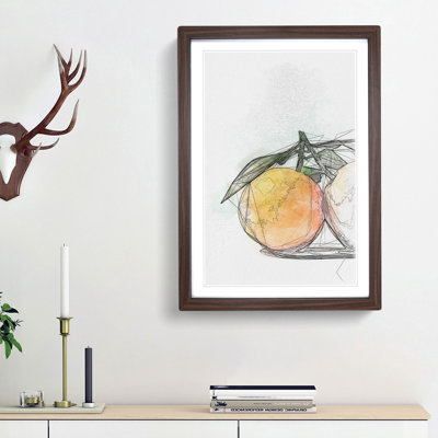 The Orange Tree in Abstract - Picture Frame Graphic Art Print