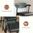 26" Counter Height Bar Stools Set of 2 with Arms, Modern Bar Stools Set with Back & Upholstered Wider Seat, Metal Bar Stools with Footrest for Kitchen Island, Easy Assembly-618452268
