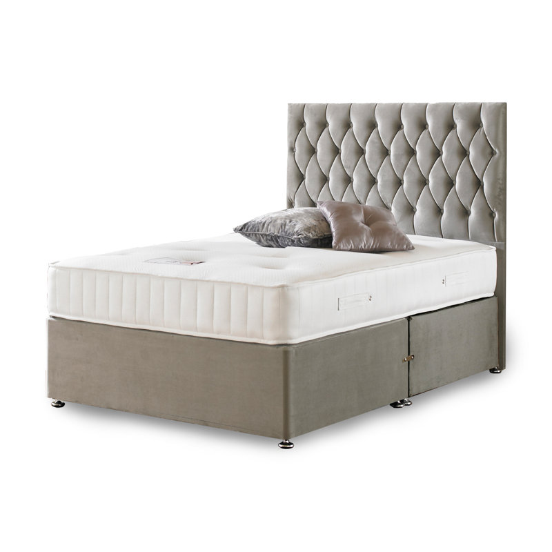 Orthopaedic Dual Season Winter Summer Tufted Mattress, 25cm/10 Inch Deep, Memory foam Winter side, Cooltocuh Cover both side, Reversible With Handle, Dual Sided Bed Mattress for Back Support & Pressure relief.