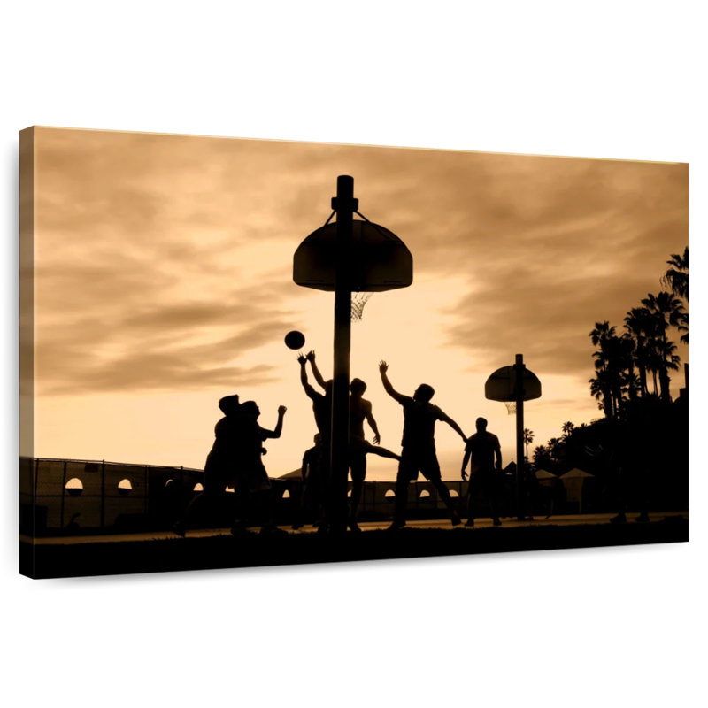 Sireci Playing Basketball, 34" H x 51" W