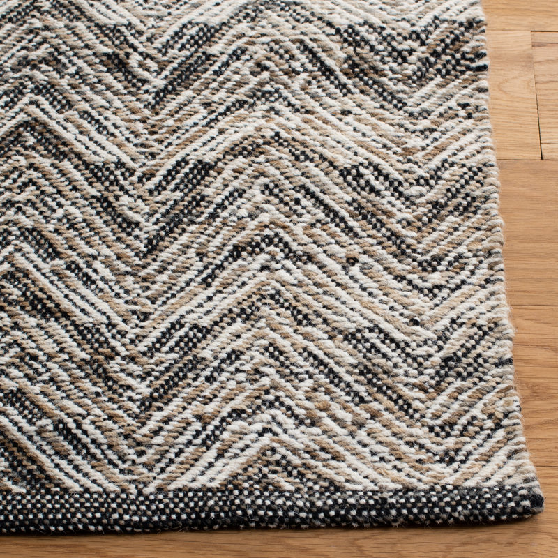 Tapis en laine à tissage plat Broadbelt, Tapis de couloir 2 pi 3 po x 7 pi