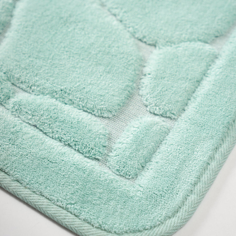Ensemble de 2 tapis de bain Millgrove, Vert mer