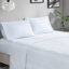 Édredon avec draps imprimés - lit de style moderne pour chambre à coucher bleu, accents gris lavable et séchant à la machine