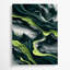 Paysage abstrait 56, art mural bleu sur toile-1323453939