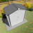 Metal Storage Shed,Tool Shed With Peaked Roof Waterproof With Clear Window And Lockable Door Compact Tool Shed For Garden, Backyard,Patio,Sundries And Bike Storage