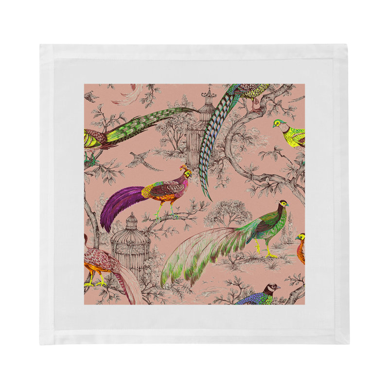 Pheasant Fall Sauvage Cotton Sateen Dinner Napkins, Savannah
