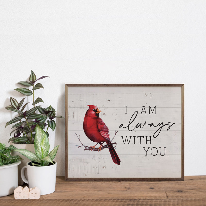 Toujours avec vous, cardinal, H 32 po x l 40 po
