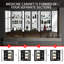 Armoire à pharmacie à DEL sans cadre 80 W 30 H avec miroir et 12 tablettes