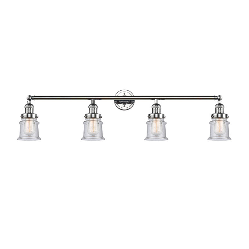 Alexandira 4 - Light Dimmable Vanity Light, Seedy, Polished Chrome, 6 Watt Vinage LED Bulb