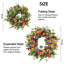 Couronne de tulipes artificielles 22 pouces