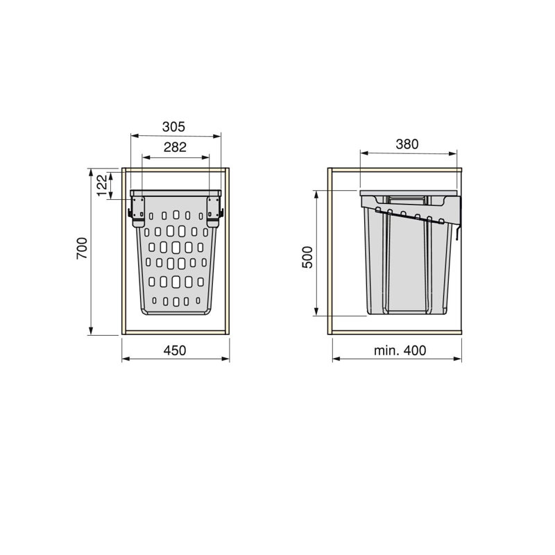 Pewitt Plastic Cabinet Door Organiser
