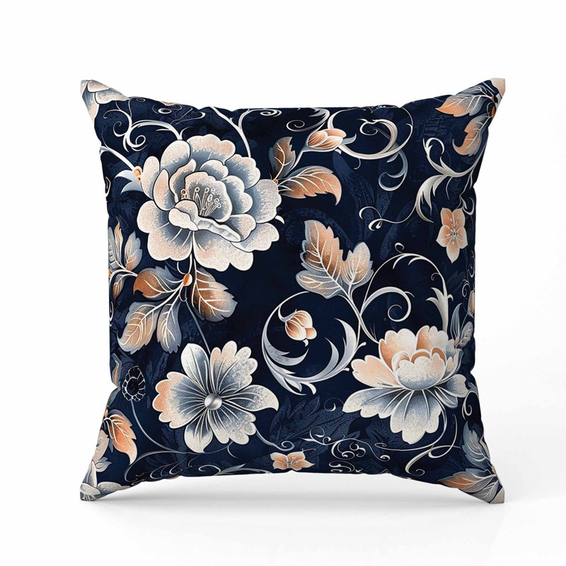 Coussin en suède, Carré 16 po
