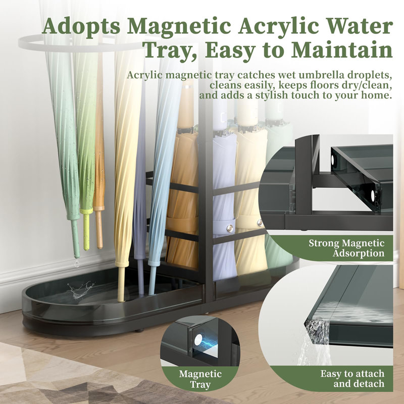 Freestanding Metal Entrance Hall Umbrella Stand