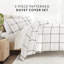 Ensemble de housse de couette à motif écossais-1509593983