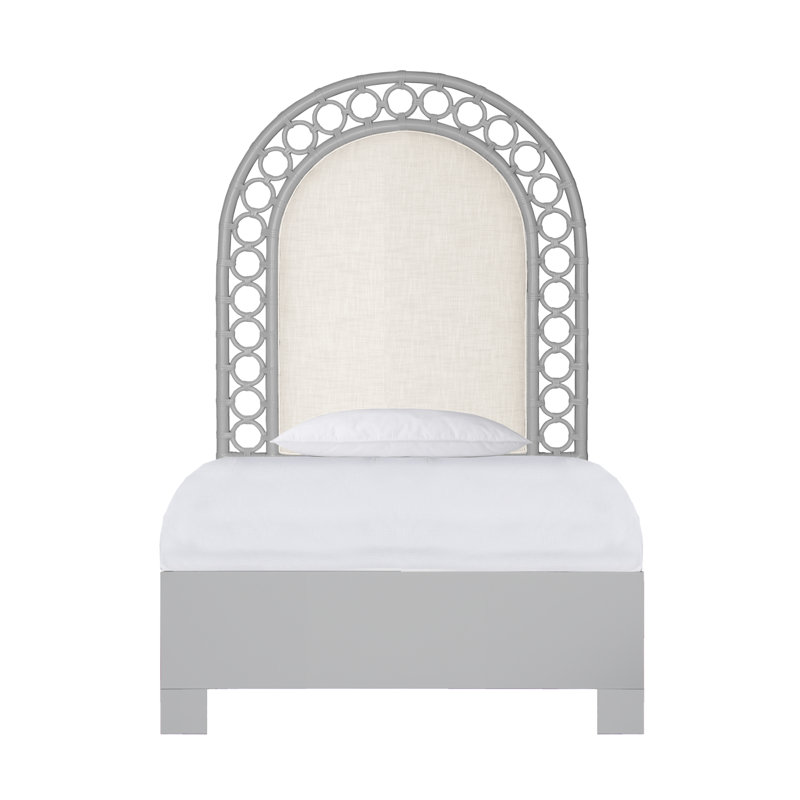 Solana Standard Bed, Twin Extra Long, Light Gray