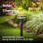 Outdoor Solar Circular Metal Pathway Light With Motion Sensor