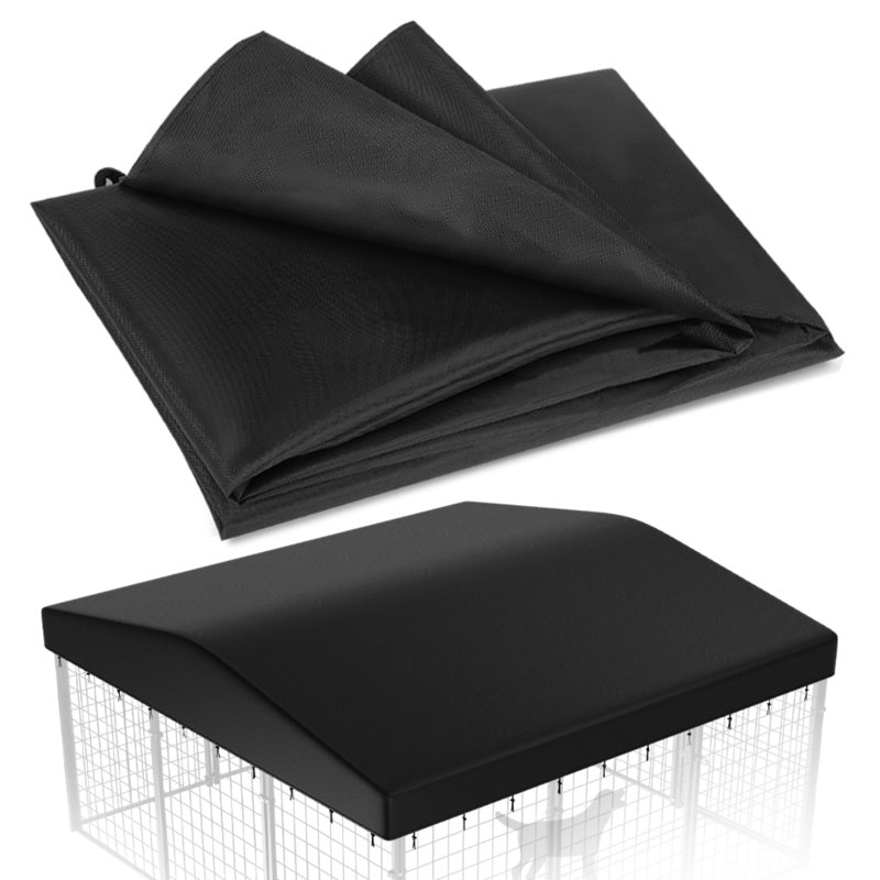 Housse d'extérieur pour chenil pour chien, housse imperméable, H 15,60 po x l 99,60 po x P 49,20 po