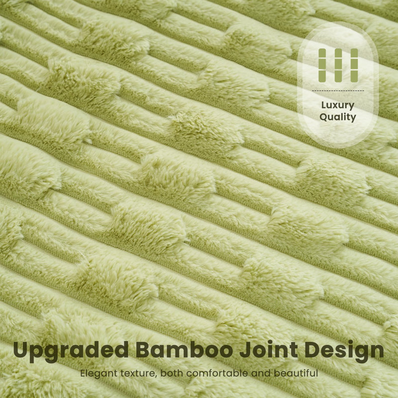 Heated Throw Blanket, Green