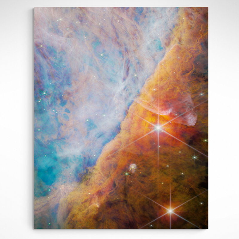 NASA James Webb Telescope Orion Bar - Print on Canvas, 41cm H x 31cm W x 4cm D