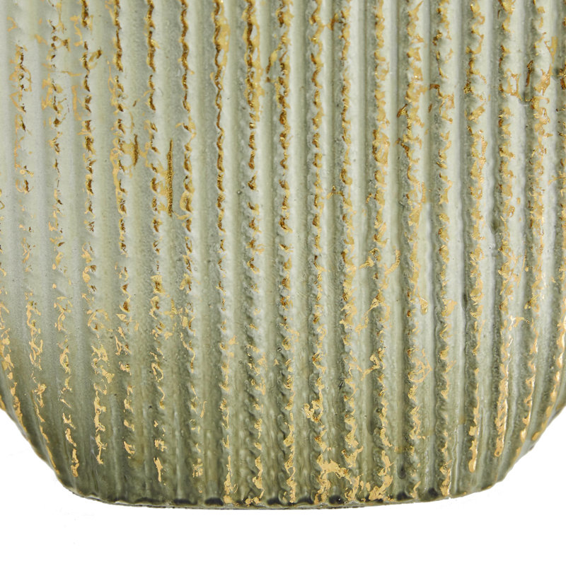 Ensemble de 2 vases de table en métal doré Coleshill