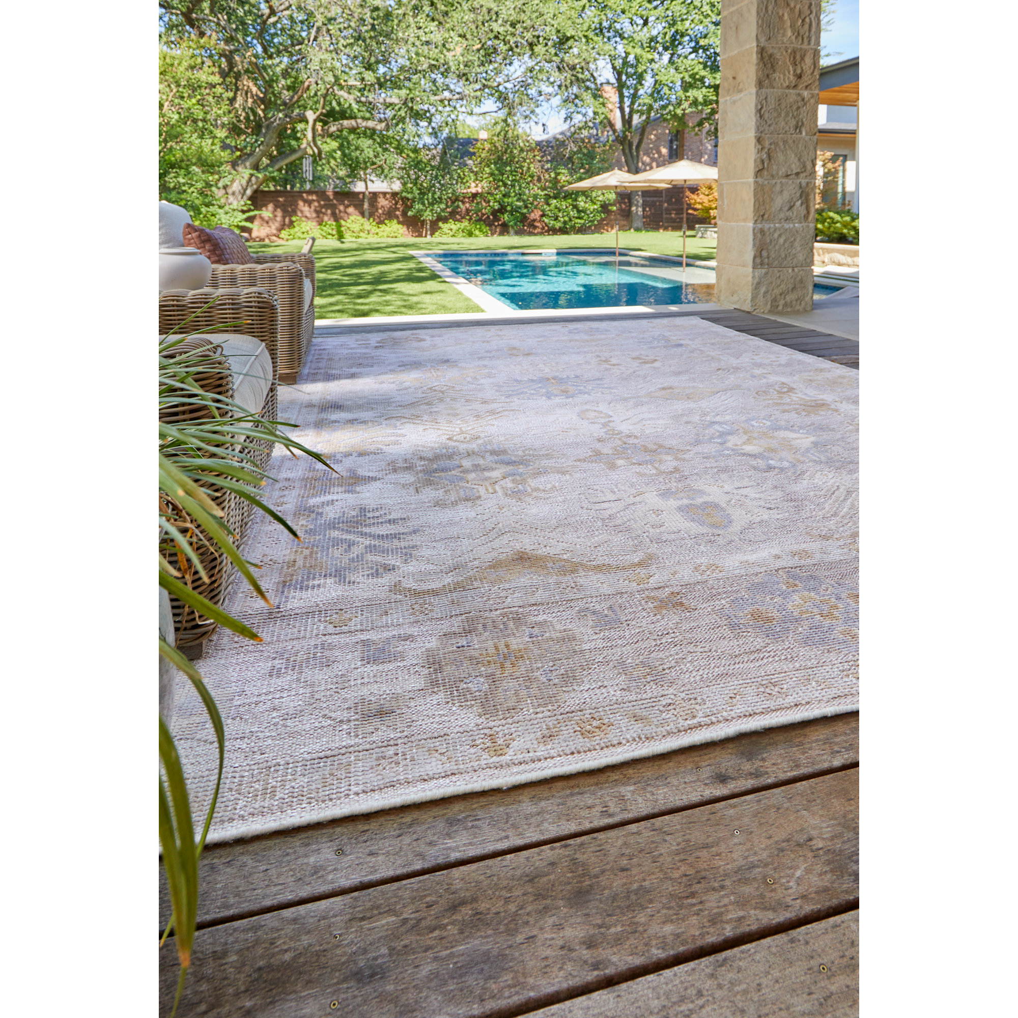 Fergerson Handmade Recycled P.E.T Rug, Rectangle 5' x 8'