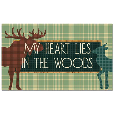 Cabin in the Woods Indoor/Outdoor Entryway Floor Mat 29.5" x 17.75"