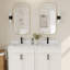 Plateau de meuble-lavabo double en pierre d'ingénierie CASAINC