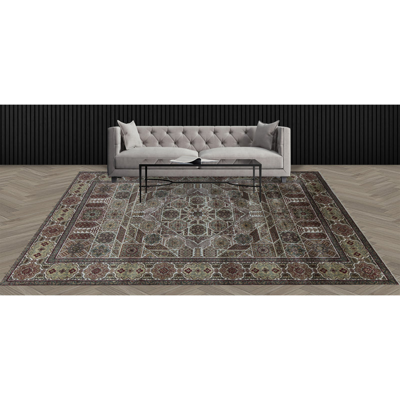 Wool Oriental Area Rug, Rectangle 8'1" x 10'2"