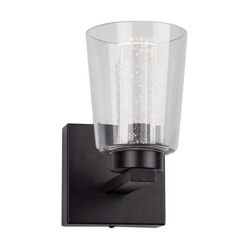Dalton - 1-Light Bathroom Sconce -, Black