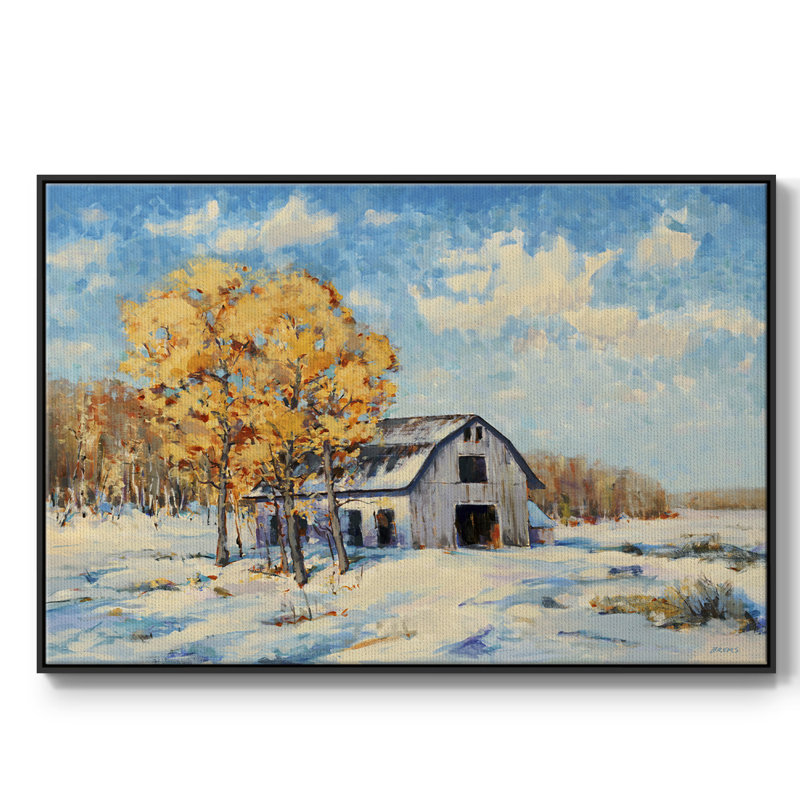 Grange d'automne, Noir, H 37 po x l 25 po x P 2 po