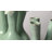 Set Of 2 Celadon 3 Stem Vase