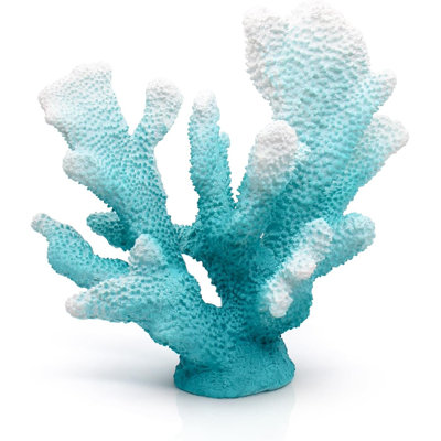 Turquoise Shades Resin Coral Coastal Beach Decor Centerpiece