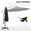 Harveyville 295cm Cantilever Parasol-882102601