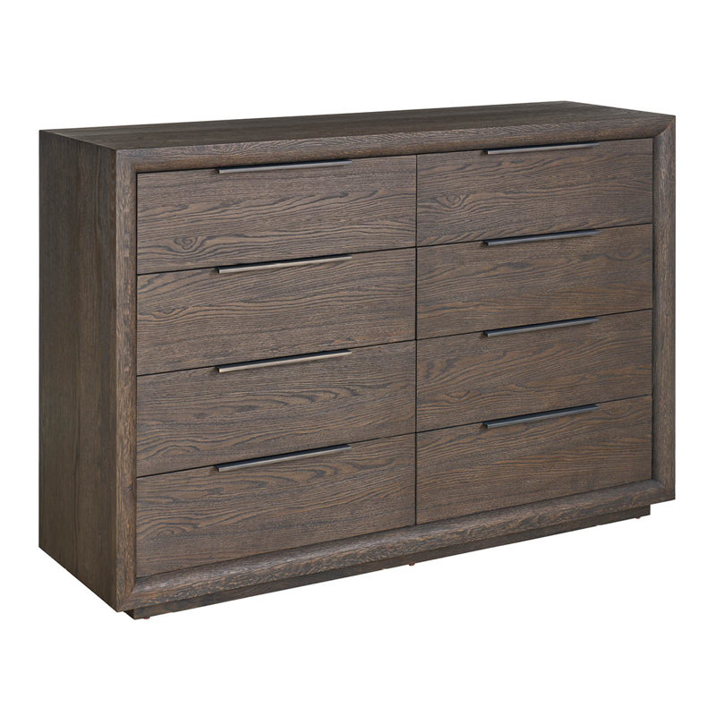 Modern 64'' W 8 - Drawer Dresser, Brown