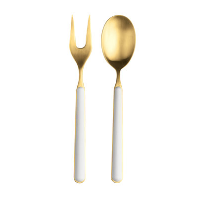 Cuillère de service en acier inoxydable Fantasia Ice Oro