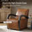 Peru 26.5"W Modern Napa Full Top Grain Genuine Leather Armchair with Unique Arms-1614995232