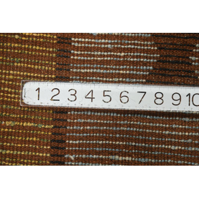 Checkered Wool Geometric Oriental Area Rug 6x8