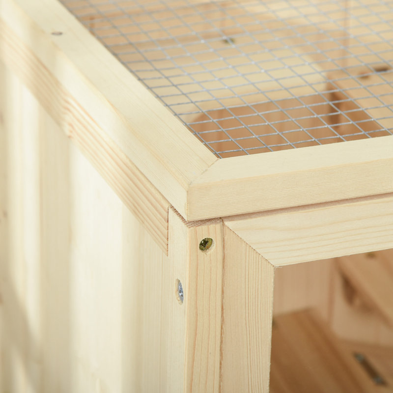Cage pour hamster Amberlea, bois, H 31,5 po x l 23,5 po x P 15,75 po, Crème, crème