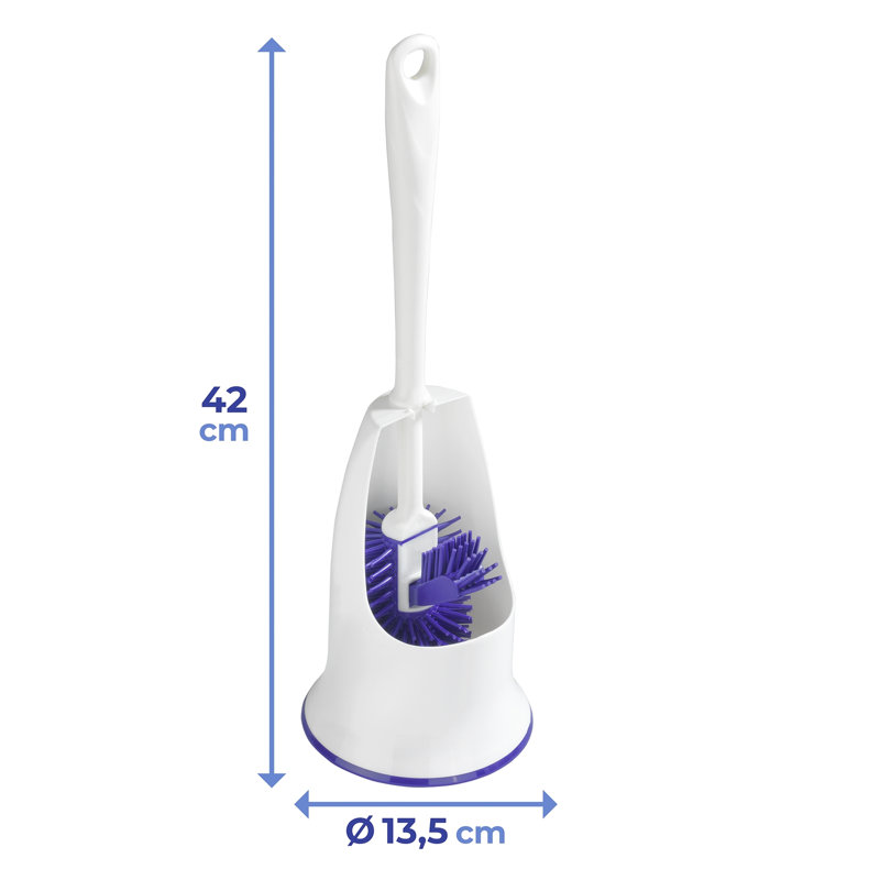 Sikander 17 Stories purple, set of 2, with edge Toilet Brush Set