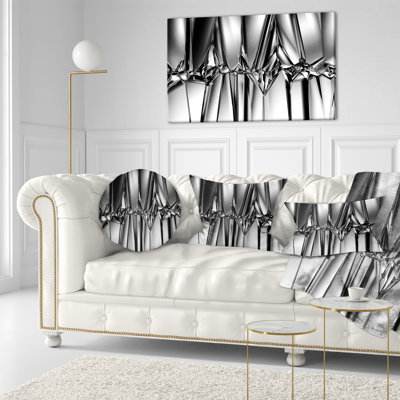 « black white crystal background », reproduction d’impression sur toile tendue