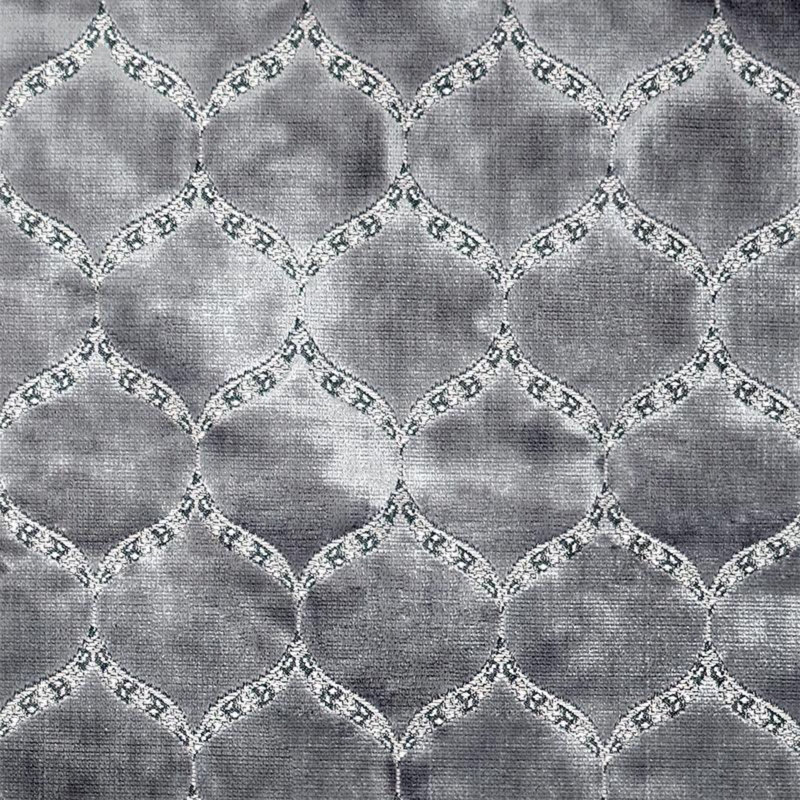 Medallian Velvet | Eliza Fabric, Charcoal
