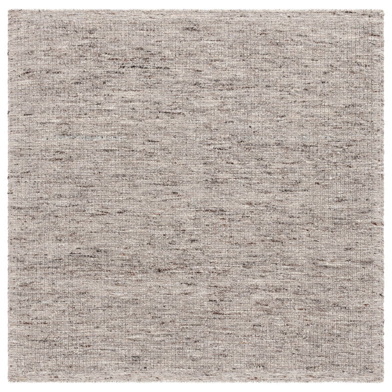 Yeala Hand Woven Wool Pile Rug, Square 6'