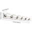 Luminaires de salle de bain chromés 6 lumières SOLFART