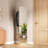 360° Rotating Multifunctional Solid Wood Floor Full Length Mirror With Hook Storage Rack For Bedroom, Living Room, Cloakroom