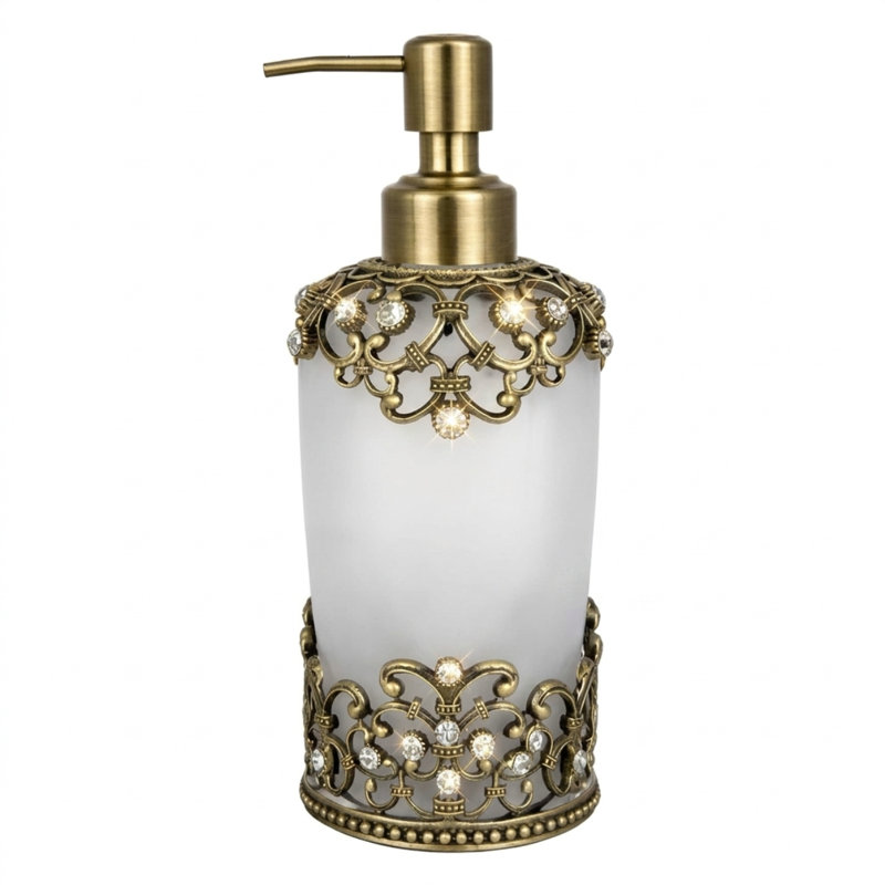 Distributeur de savon en verre givré Amara