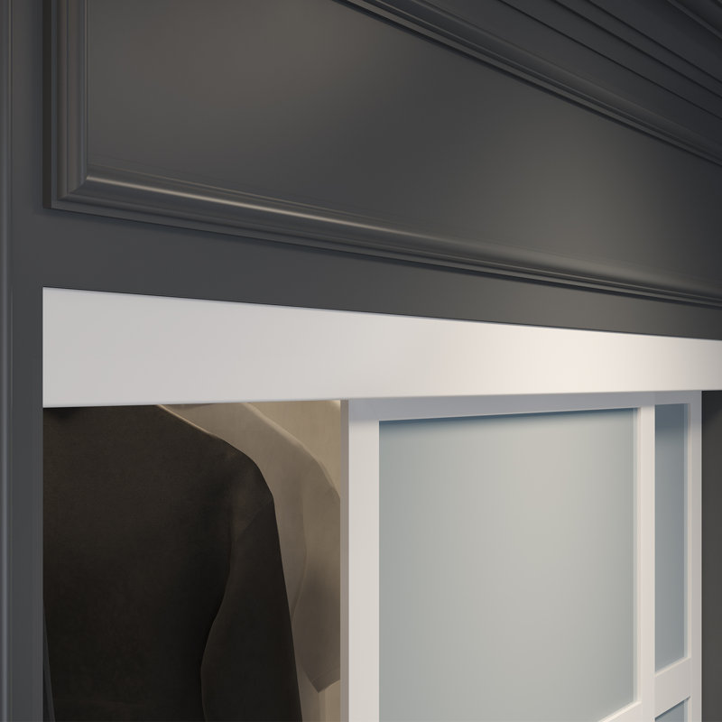 White Frosted Glass Poplar Bifold Closet Door 30"x80.5"
